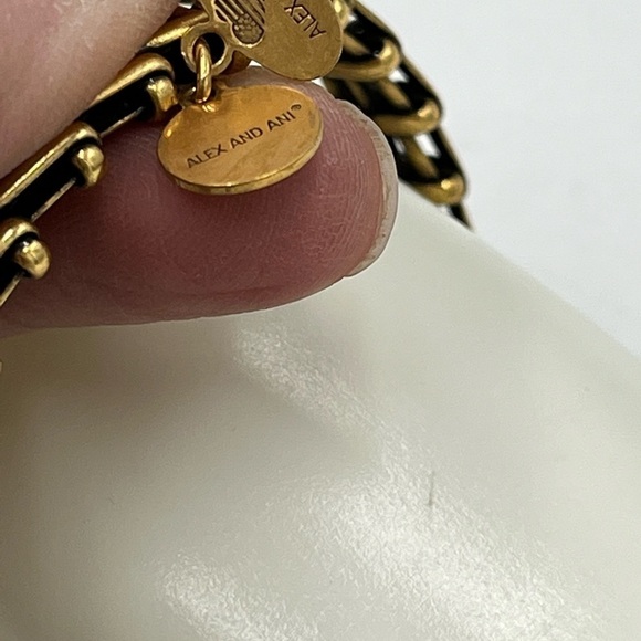 ALEXAND ANI Gypsy Wrap Bracelet Vintage 66 Retired Rafaelian Gold Finish - Picture 11 of 13